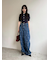 【WEB限定】【LILY BROWN×MARY QUANT】デイジー柄ワイドデニムパンツ