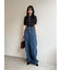 【WEB限定】【LILY BROWN×MARY QUANT】デイジー柄ワイドデニムパンツ