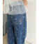 【WEB限定】【LILY BROWN×MARY QUANT】デイジー柄ワイドデニムパンツ