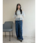 【WEB限定】【LILY BROWN×MARY QUANT】デイジー柄ワイドデニムパンツ