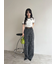 【WEB限定】【LILY BROWN×MARY QUANT】デイジー柄ワイドデニムパンツ