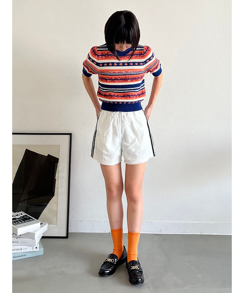 新品未使用LILY BROWN サイドラインショートパンツ　ホワイト LILY BROWN｜サイドラインショートパンツ | Rakuten Fashion