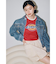 [L.B CANDY STOCK]ビジュースタッズデニムジャケット