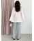 LB刺繍スウェットワイドパンツ