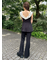 レイヤードフレアパンツ