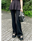 レイヤードフレアパンツ