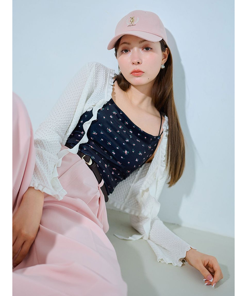 リリーブラウン　フリルディテールカーディガン フリルディテールカーディガン｜リリーブラウンの通販｜&mall