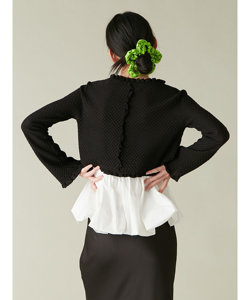 リリーブラウン　フリルディテールカーディガン フリルディテールカーディガン｜リリーブラウンの通販｜&mall