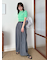 ベルト付きタックパンツ