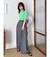 ベルト付きタックパンツ
