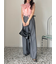 ベルト付きタックパンツ