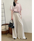 ベルト付きタックパンツ
