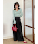 ベルト付きタックパンツ