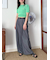 ベルト付きタックパンツ