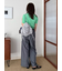 ベルト付きタックパンツ