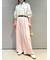 ベルト付きタックパンツ