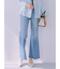 【WEB限定00サイズ】ストレッチフレアデニムパンツ