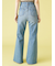【WEB限定00サイズ】ストレッチフレアデニムパンツ