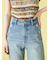 【WEB限定00サイズ】ストレッチフレアデニムパンツ