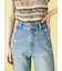 【WEB限定00サイズ】ストレッチフレアデニムパンツ