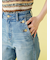【WEB限定00サイズ】ストレッチフレアデニムパンツ