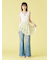 【WEB限定00サイズ】ストレッチフレアデニムパンツ