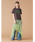 【WEB限定00サイズ】ストレッチフレアデニムパンツ