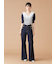 【WEB限定00サイズ】ストレッチフレアデニムパンツ