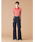 【WEB限定00サイズ】ストレッチフレアデニムパンツ
