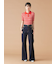 【WEB限定00サイズ】ストレッチフレアデニムパンツ