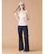 【WEB限定00サイズ】ストレッチフレアデニムパンツ