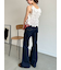 【WEB限定00サイズ】ストレッチフレアデニムパンツ