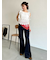 【WEB限定00サイズ】ストレッチフレアデニムパンツ