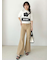 【WEB限定00サイズ】ストレッチフレアデニムパンツ