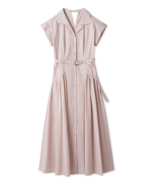 LILY BROWN ピンク シャツワンピース 半袖 LILY BROWN（リリーブラウン）｜ワンピース（ピンク系）一覧 - WEAR