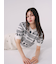【WEB限定カラー】【LILY BROWN×MARY QUANT】ジャガードニットトップス