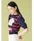 【WEB限定カラー】【LILY BROWN×MARY QUANT】ジャガードニットトップス