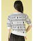【WEB限定カラー】【LILY BROWN×MARY QUANT】ジャガードニットトップス