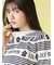 【WEB限定カラー】【LILY BROWN×MARY QUANT】ジャガードニットトップス