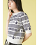 【WEB限定カラー】【LILY BROWN×MARY QUANT】ジャガードニットトップス