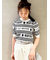 【WEB限定カラー】【LILY BROWN×MARY QUANT】ジャガードニットトップス