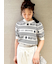 【WEB限定カラー】【LILY BROWN×MARY QUANT】ジャガードニットトップス