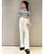 【WEB限定カラー】【LILY BROWN×MARY QUANT】ジャガードニットトップス