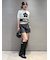 【WEB限定カラー】【LILY BROWN×MARY QUANT】ジャガードニットトップス