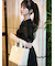 【限定カラー】【LILY BROWN×MARY QUANT】ジュートロゴトート