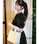 【限定カラー】【LILY BROWN×MARY QUANT】ジュートロゴトート