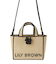 【限定カラー】【LILY BROWN×MARY QUANT】ジュートロゴトート