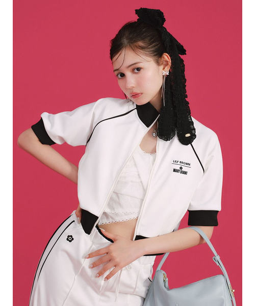 【LILY BROWN×MARY QUANT 】ハーフスリーブトラックジャケット LILY BROWN×MARY QUANT】ハーフスリーブトラックジャケット