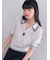 【LILY BROWN×MARY QUANT】シアーポロニットトップス