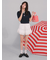 【LILY BROWN×MARY QUANT】シアーポロニットトップス